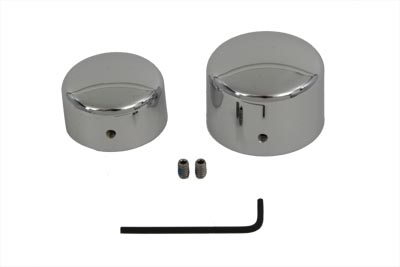 Harley 2008-UP FXST & FLST Chrome Rear Axle Nut Cover Set