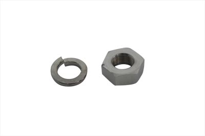 Hex Nut and Lock Washer Set Chrome 1" Hex