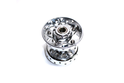 Chrome Replica Wheel Hub Star Type for 1936-66 Big Twins & 45\"