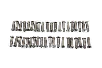 Spoke 40 Piece Chrome Nipple Set 1.04" Long 6-8 Guage Steel