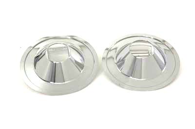 Chrome 16 in. Rear Wheel Cover Set Cast for FXST 1986-99 Harley