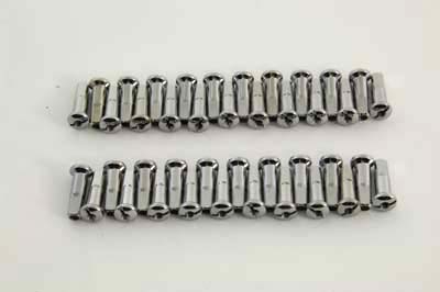 Spoke 40 Piece Chrome Nipple Set 1.02" Long 6-8 Guage Steel