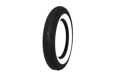 Replica Tire 5.00 X 16 Front/Rear Wide Whitewall Tire for Harley