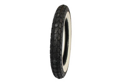 Replica Beck 4.50 x 18 Front/Rear Wide White Wall Tire for Harley