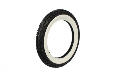 Replica Beck 4.00 x 18 Front/Rear Wide Whitewall Tire for Harley