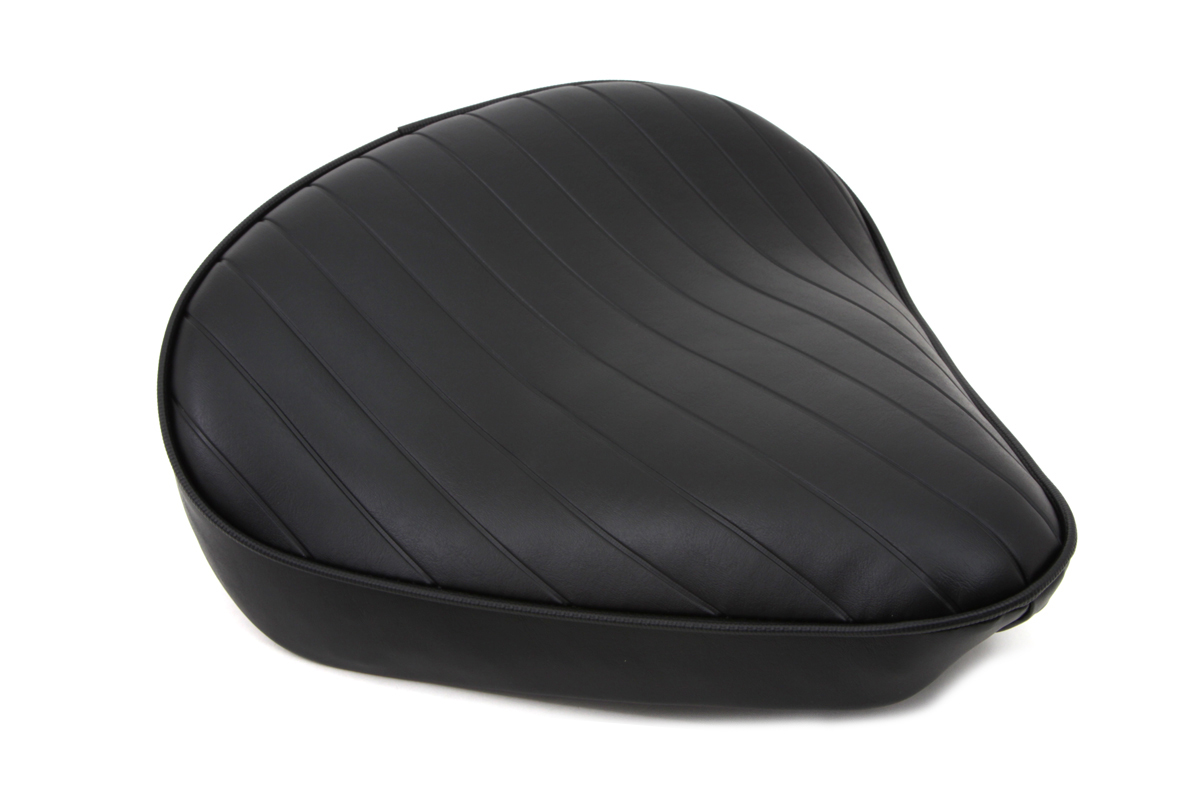 Black Tuck and Roll Solo Seat Large 4cm Thick