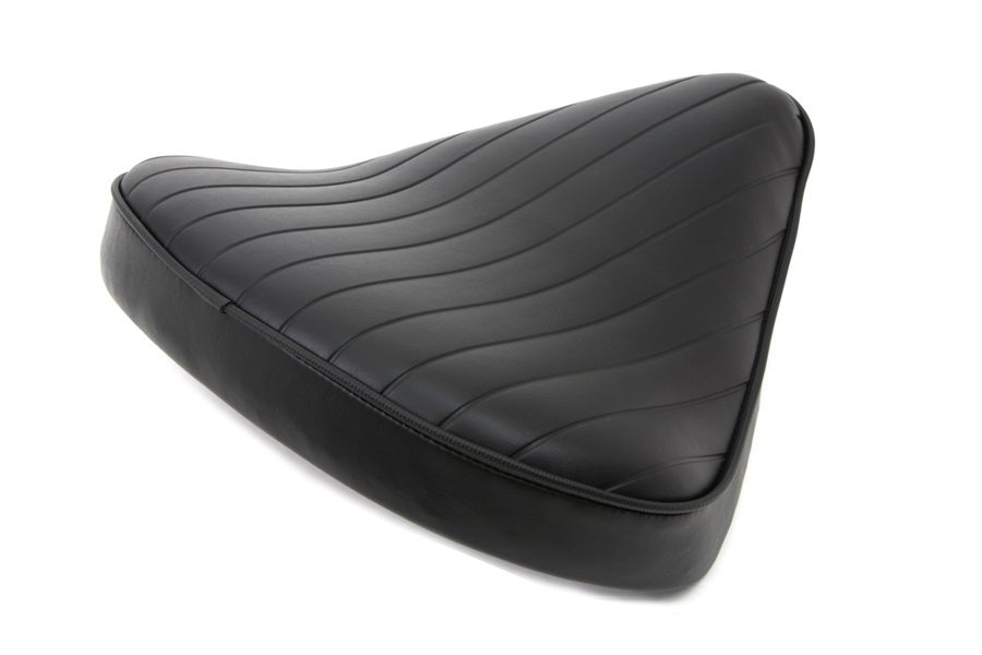 Black Tuck and Roll Solo Seat Large 4cm Thick