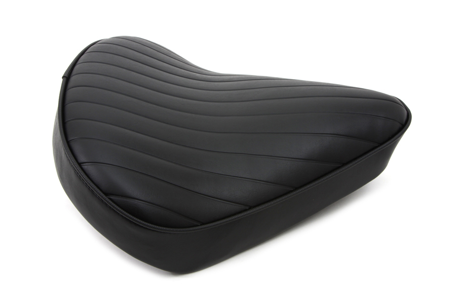 Black Tuck and Roll Solo Seat Large 4cm Thick