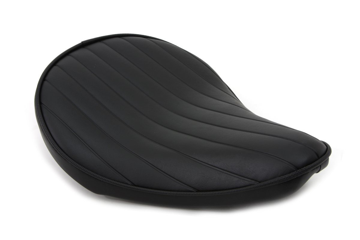 Black Tuck and Roll Solo Seat Small 3.5cm Thick