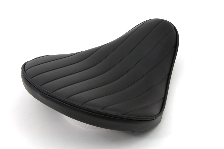 Black Tuck and Roll Solo Seat Small 3.5cm Thick