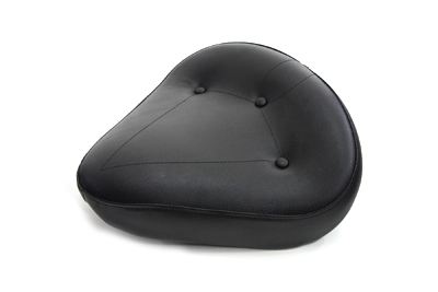 Three Button Style Naugahyde Solo Seat for Harley & Customs