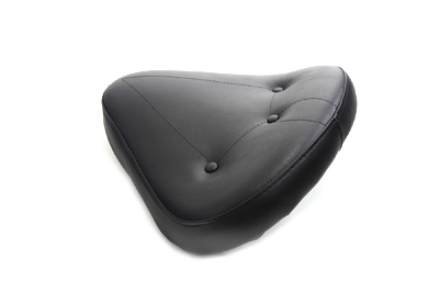 Three Button Style Naugahyde Solo Seat for Harley & Customs