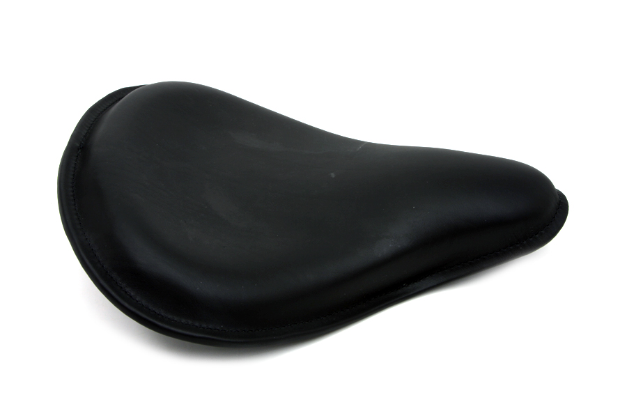 Black Leather Replica Solo Seat, 16" Length, 13" Width