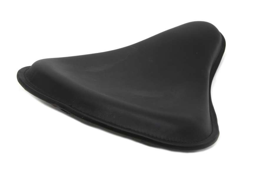 Black Leather Replica Solo Seat, 16" Length, 13" Width