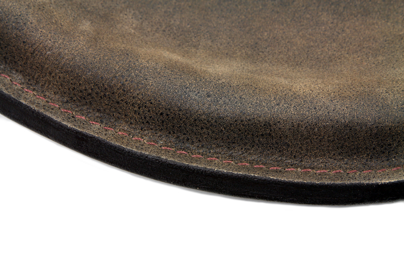 Brown Leather Replica Solo Seat for 1929-84 Harley Big Twins
