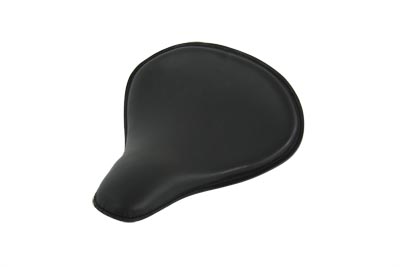 Black Leather Velo Racer Solo Seat for Harley & Customs