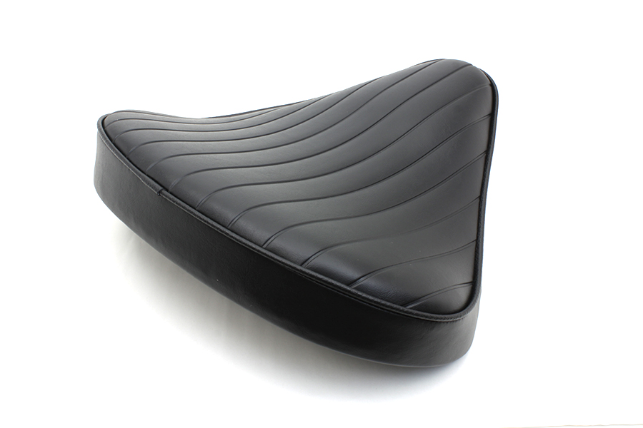 Black Tuck and Roll Solo Seat Large, 13" Long 14" Wide 8 cm Thick