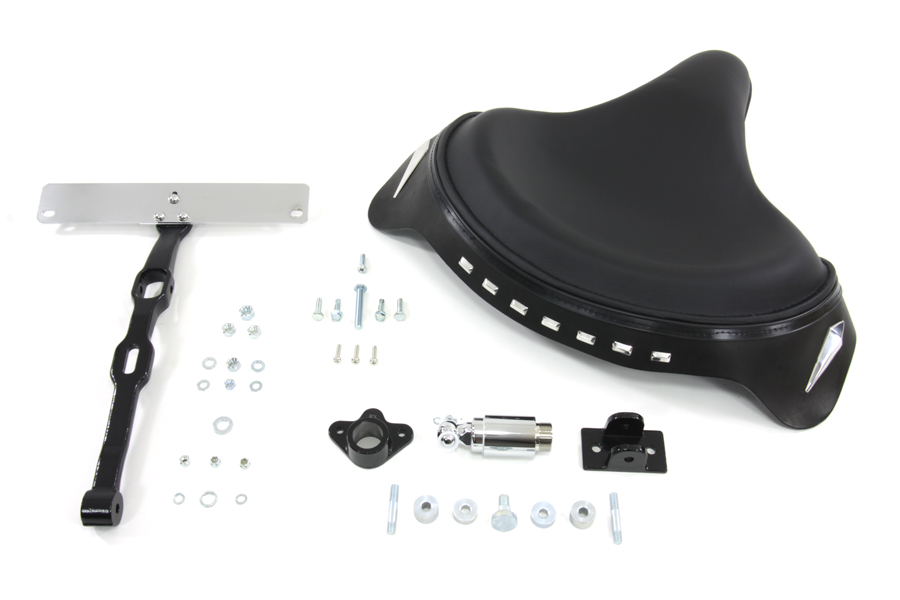 Black Police Solo Seat Kit for 1984-1999 Softails