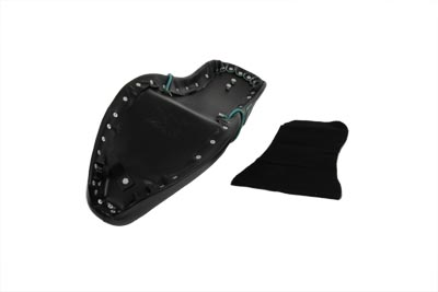 Hustler Gunfighter Aqua Flame Seat for XL 1952-1978 Sportsters