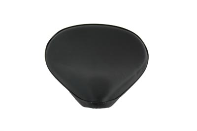 Black Vinyl Velocipede Style Solo Seat for Harley & Customs