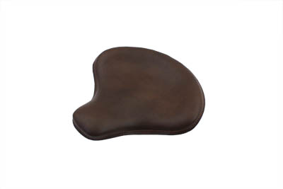 Velocipede Dark Brown Leather Solo Seat for Harley & Customs