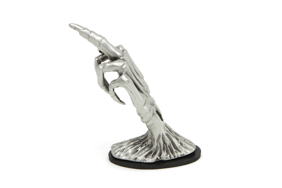 Skeleton Hand Fender Ornament Pewter