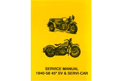 WL 1940-1952, G 1940-1958 Two Wheeler and Servi-Car Repair Manual