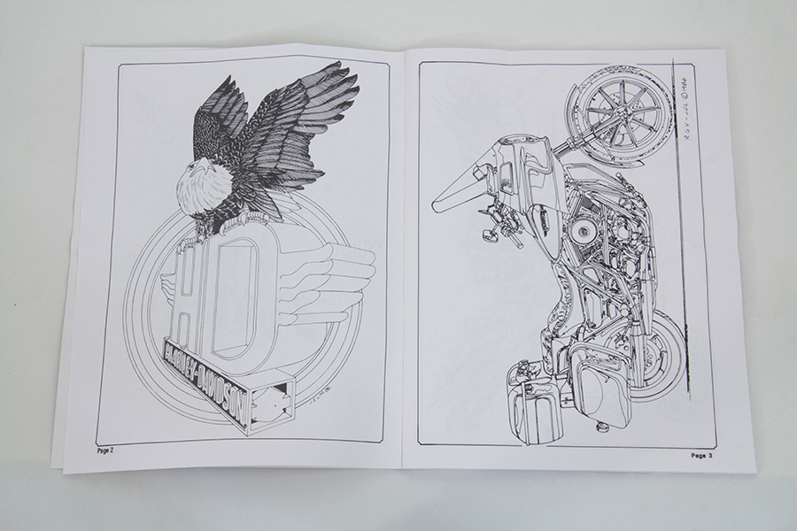H-D Coloring Book