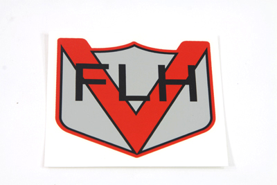 Oil Tank "V" Style Decal with Black FLH