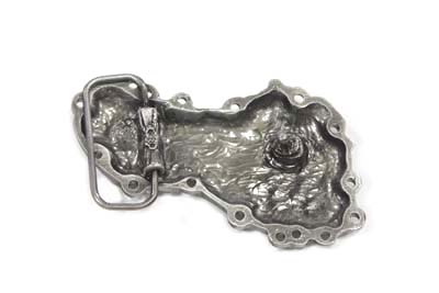 Silver Cam Cover Belt Buckle