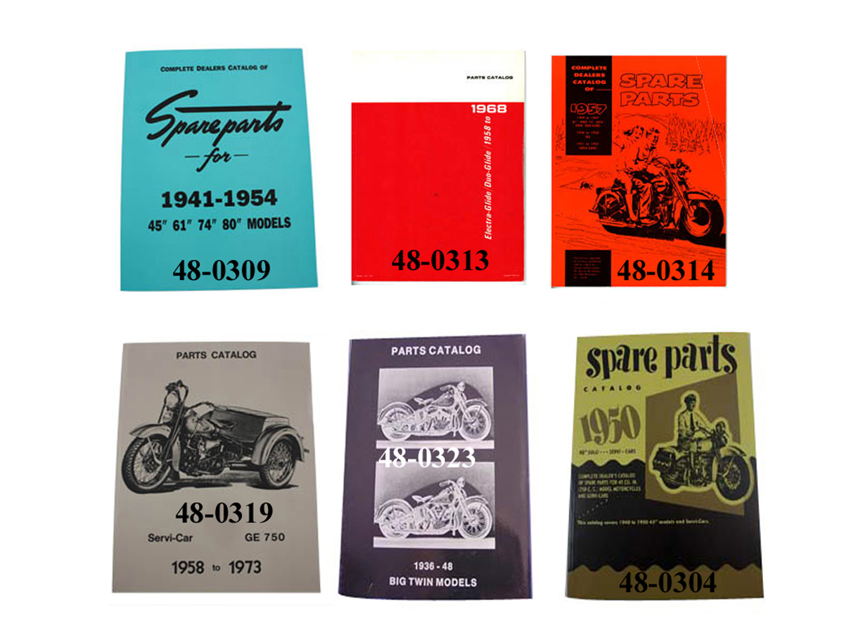 Factory Parts Book Set 1936-1973 G, W, EL & FL