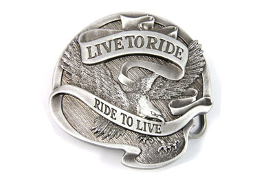 Live to Ride 75 Anniversary Belt Buckle