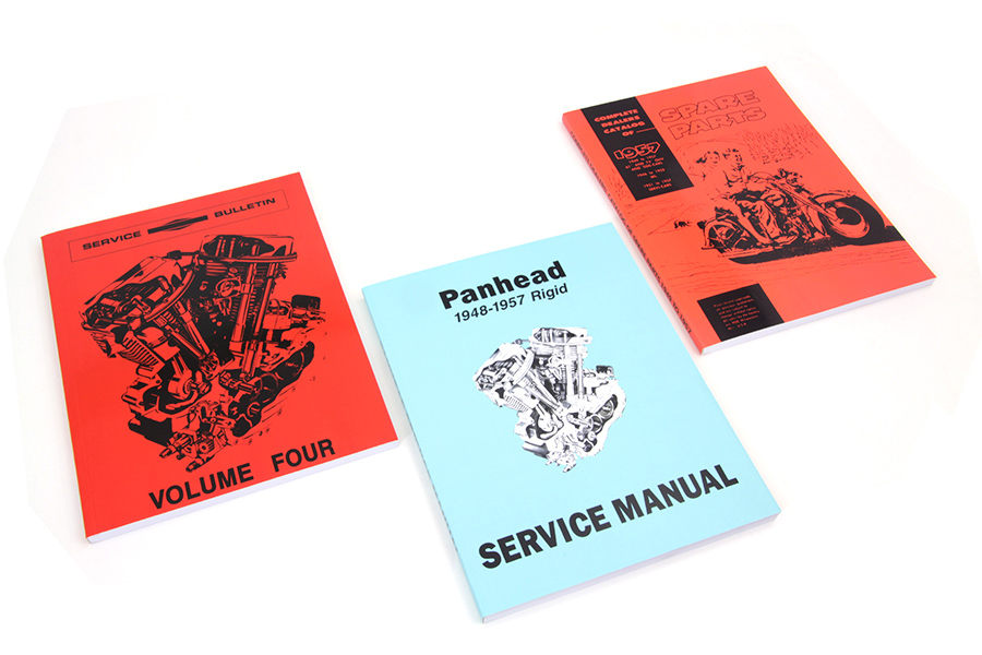 Rigid Panhead Book Set, FL 1948-1957