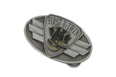 First V-Twin Oval Belt Buckle