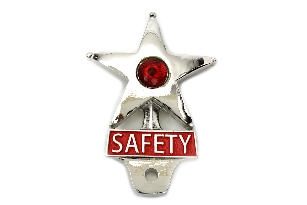 Safety License Plate Topper, 3-1/2" Tall