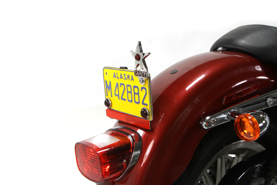 Safety License Plate Topper with LED Reflector
