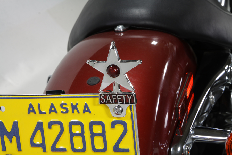 Safety License Plate Topper with LED Reflector