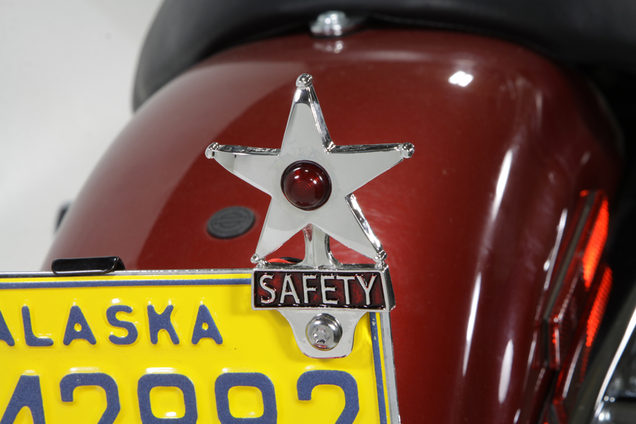 Safety License Plate Topper with LED Reflector