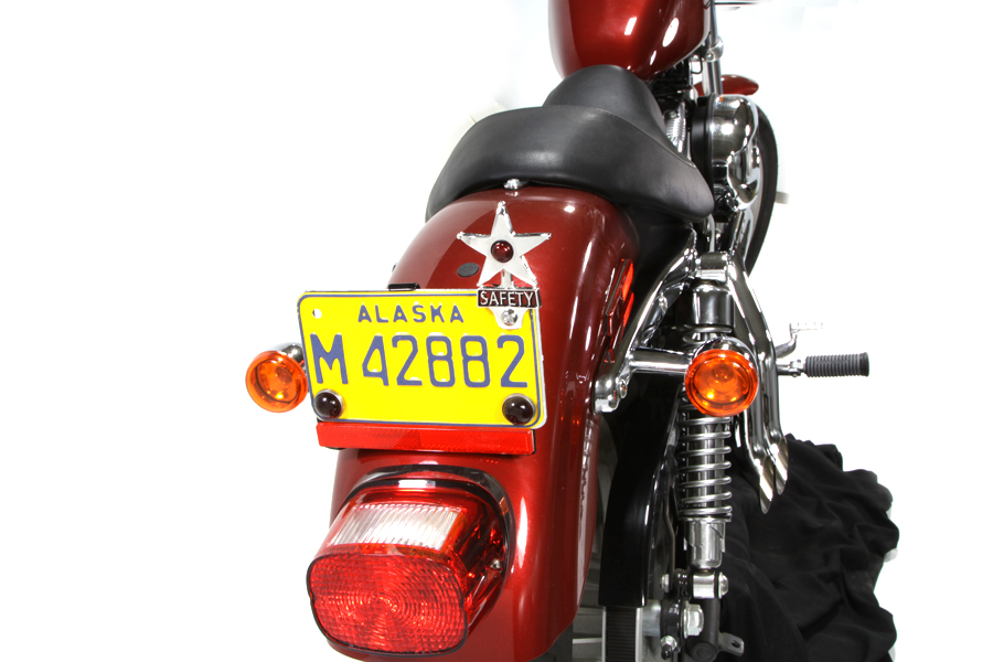 Safety License Plate Topper with LED Reflector