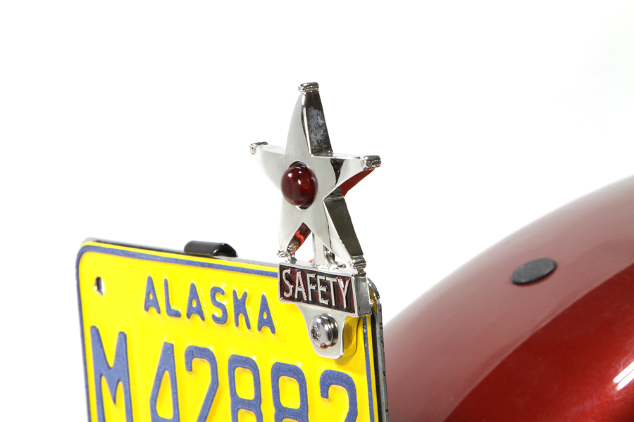 Safety License Plate Topper with LED Reflector