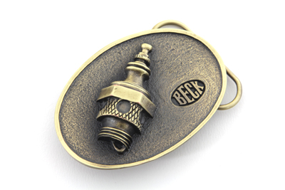 Beck Spark Plug Belt Buckle