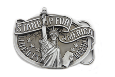 Stand Up Liberty Belt Buckle