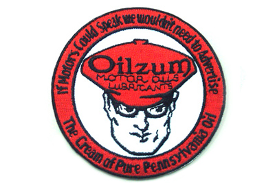 Vintage Style Oilzum Oil Patches 3" x 3"