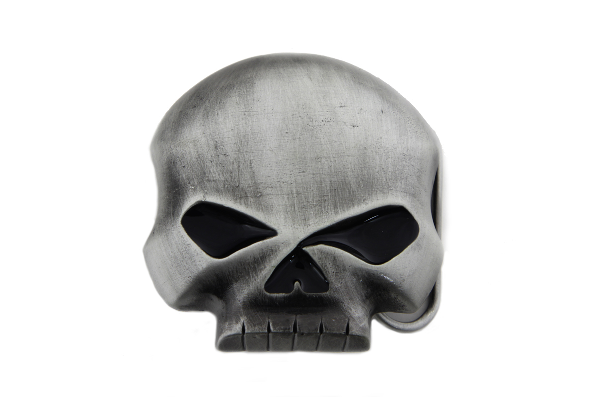 Pewter Skull Belt Buckle