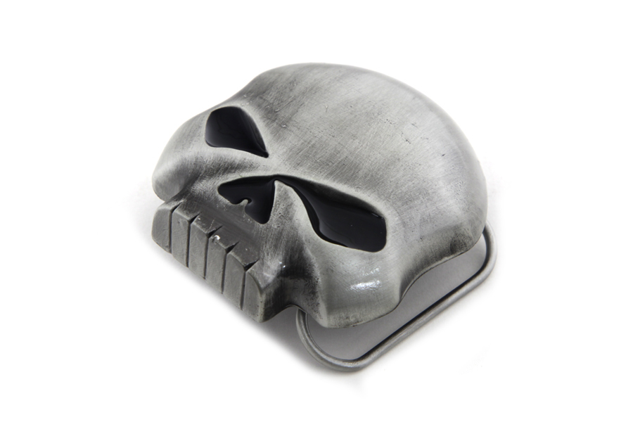 Pewter Skull Belt Buckle