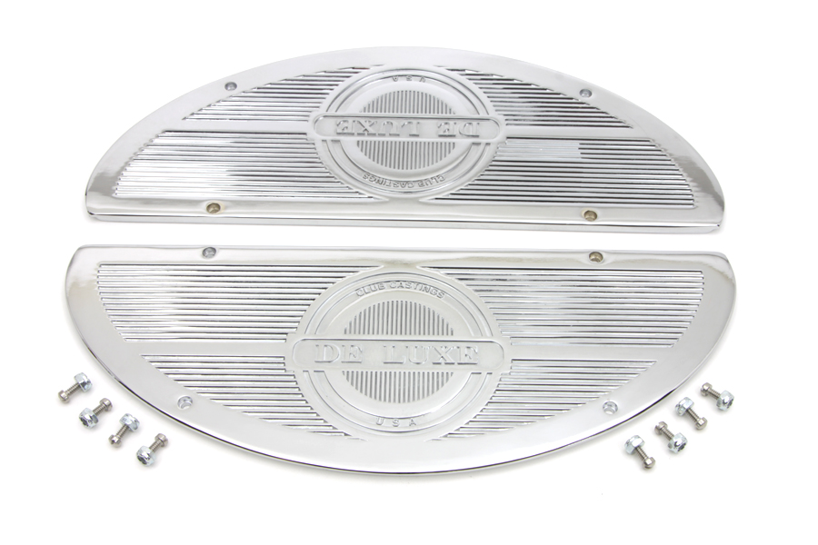 Deluxe 1940 Style Footboard Insert Chrome
