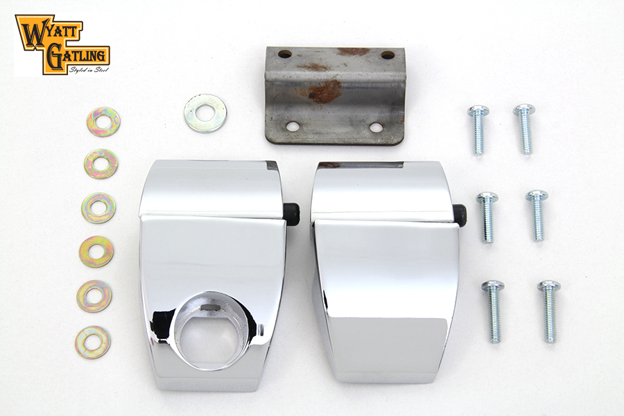 Wyatt Gatling Chrome FLT 2006-2013 Touring Pack Luggage Latch Kit