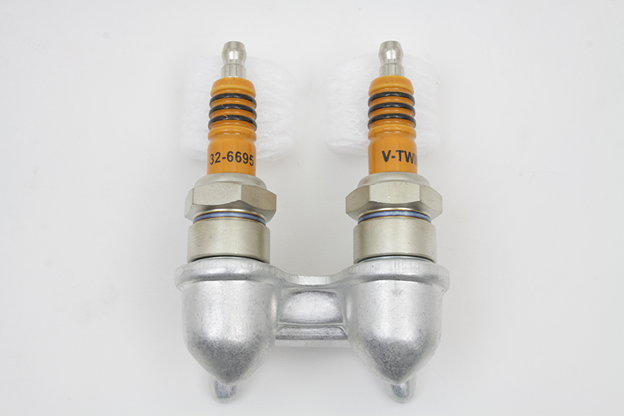 FL 1948-1964 Spark Plug Holder and Plug Set