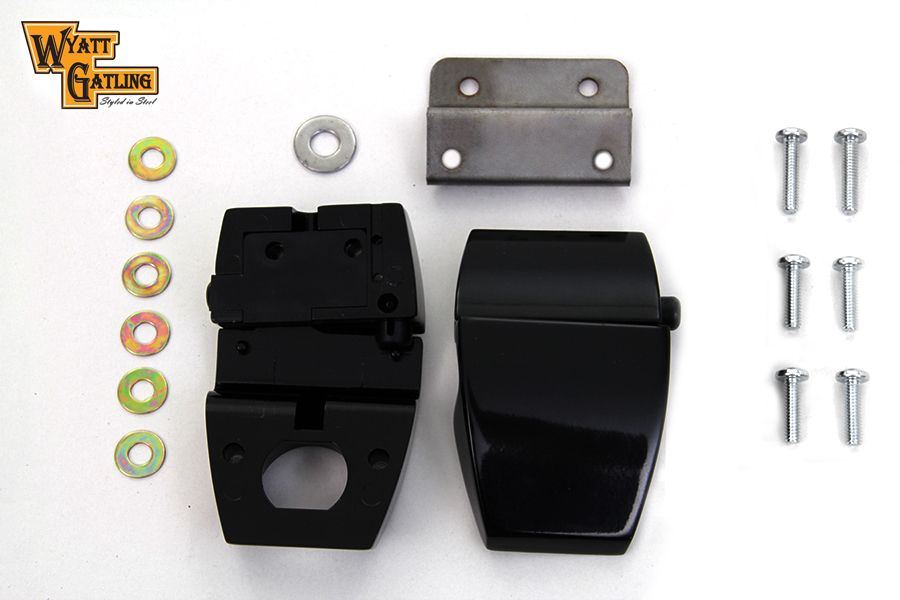 FLT 2006-2013 Wyatt Gatling Black Touring Pack Luggage Latch Kit