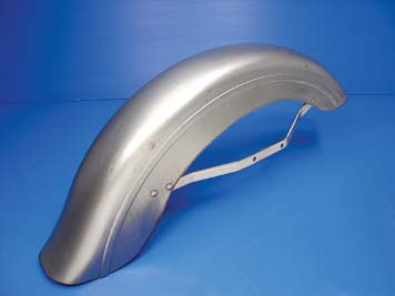 FLH 1949-1984 Front Fender Raw with Chrome Bracket
